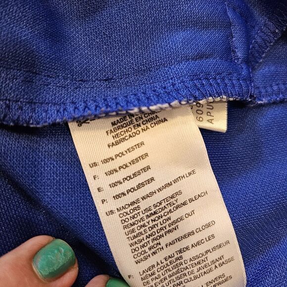 Adidas NSCAA Soccer Track Jacket Mens Size S Blue Climacool Full Zip - Picture 9 of 9